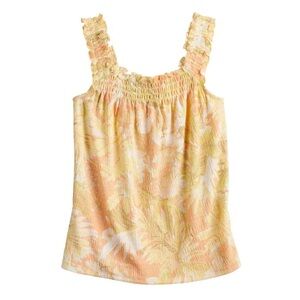 LC Lauren Conrad ruffle sleeve tank top